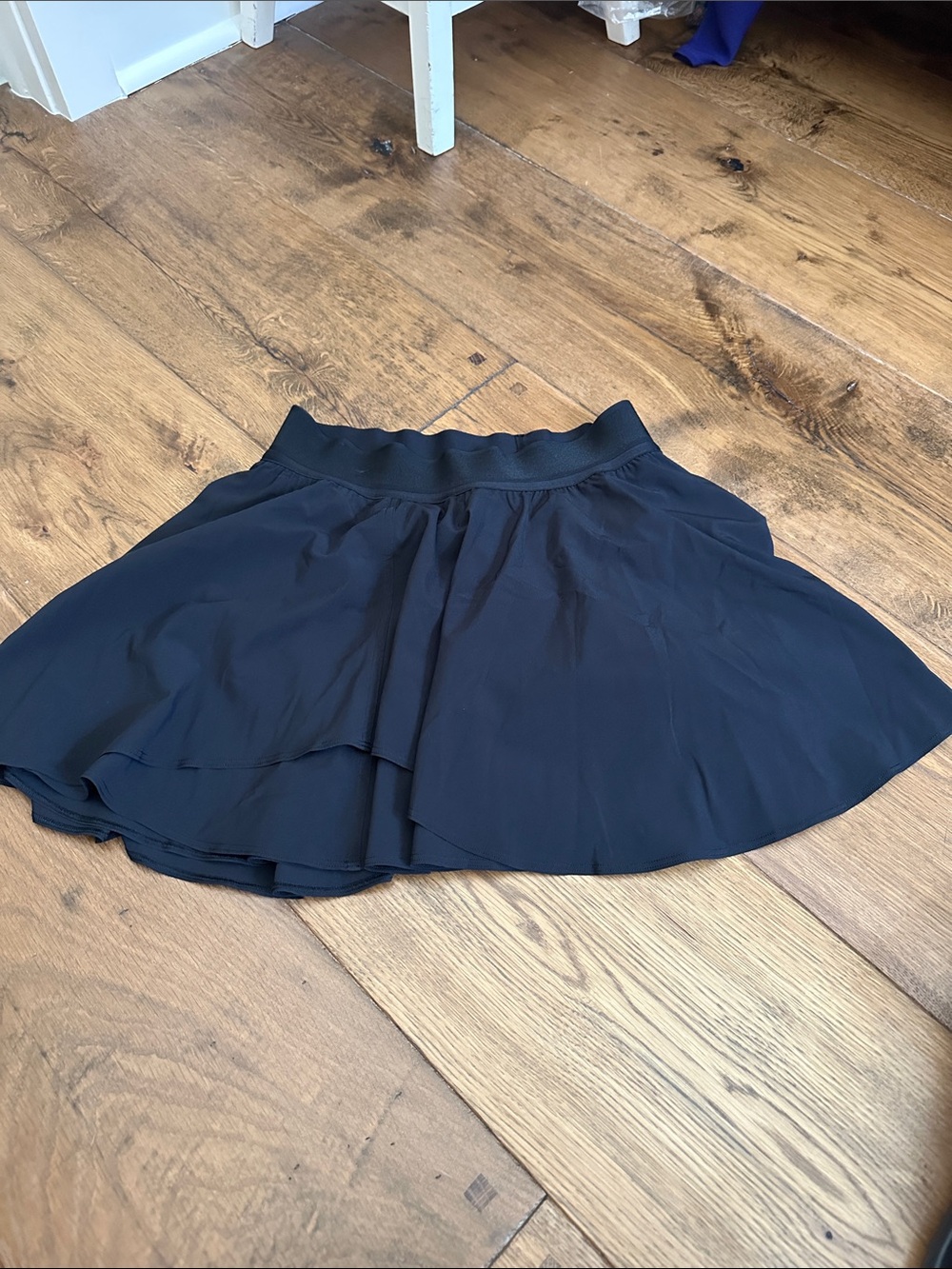 lululemon athletica Black Layered Circle Skirt with Elastic Waist